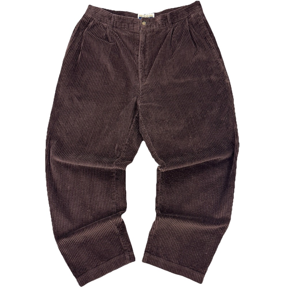VTG Y2K Baxter Widewale‎ Corduroy Pants Brown 36x30 Baggy Wide Leg Skater